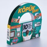 Geseus Boss Köpük Bant Montaj Aksesuar Yapıştırma Bandı 18MMX10MT-10KG Taşır - 1 Adet