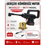 Geseus Çift Akülü Fırçasız Motorlu Yüksek Basınçlı Şarjlı Oto Araba Yıkama Ve Bahçe Temizleme Makinesi - Xc4820max