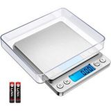 Geseus Dijital Hassas Elektronik Taşınabilir Terazi Tartı 3000GR/ 0.1gr Hassas Terazi 7107 - Gri