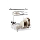 Geseus Home Borulu Askılı Bardaklık Tabaklık Bulaşıklık Krom Kb013k