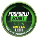 Geseus Kendinden Yapışkanlı Fosforlu Bant Gündüz Depoladığı Işığı Gece Yansıtır15mmx5mt