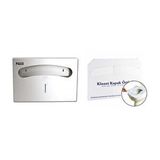 Geseus Klozet Kapak Örtüsü+palex Çelik Klozet Kapak Örtü Dispenseri İkili Set-3802-2 Gri