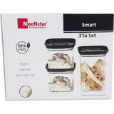 Geseus Moonstar Smart Üçlü Saklama Kabı Hava Sızdırmaz-Sm-Set - Beyaz