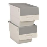 Geseus Motek Beyaz Tekerlekli Organizer Çok Amaçlı Saklama Kutusu 2X12 Lt