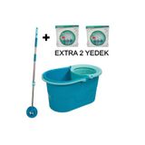 Geseus Motek Fix Mop Temizlik Kovası Temizlik Seti+Extra 2Ad Yedek Püskül