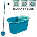 Geseus Motek Pratik Fix Mop Seti Temizlik Seti+3ad Extra Yedek Başlık