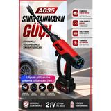 Geseus Profesyonel Kömürsüz Motor Dijital Göstergeli Ayarlanabilir Basınçlı Şarjlı Oto Yıkama Seti - A035