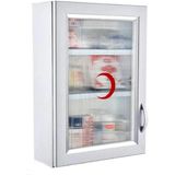 Geseus PVC Ecza Dolabı 50X35X16 cm İlk Yardım İçerikli Dolu Set ile Pratik Kullanım Sunar