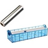 Geseus Sanayi Tip Uzun Metraj Alüminyum Folyo30X110Mt 14Mikron+Folyoluk Kesim Aparatlı
