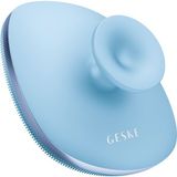 Geske Metal Detaylı Yumuşak Silikonlu Vücut Temizleme Fırçası | Body Brush - MAVİ