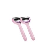 Geske Microneedle Face & Body Roller Mikro İğneli + Buz Başlığı + Kuvars Başlıklı Dermaroller Yüz Ve Vücut Cihazı - Pembe