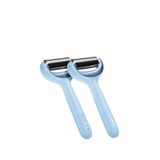 Geske Microneedle Face & Body Roller Mikro İğneli + Buz Başlığı + Pembe Kuvars Başlıklı Dermaroller Cihaz - Mavi