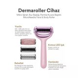 Geske Mikro İğneli, Buz Başlığı, Pembe Kuvars Başlıklı Dermaroller