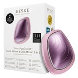 GESKE Soğutma ve Isıtma Sağlayan Titreşimli 9 Mod 1 Arada Akıllı Yüz Maskesi Led Terapi Cihazı PEMBE