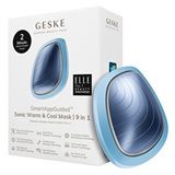 Geske Titreşimli, Soğutma Ve Isıtmalı, Led Terapili Yüz Maskesi Bakım Cihazı | Sonic Warm ve Cool Mask Mavi