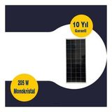 GESPER 205 WATT 12V MONOKRİSTAL GÜNEŞ PANELİ 36 HÜCRE