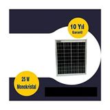 Gesper 25 Watt Monokristal Güneş Paneli IP65 Su Geçirmez Özellikte Yüksek Verimlilik
