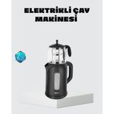 Get Store Sinbo Elektrikli Çay Makinesi 1.7 L Su Isıtıcı ve Cam Demlikli Güvenli Kullanım
