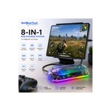 GetBlueTech 8-in-1 RGB Docking Station USB-C Hub HDMI 2.1 4K 120Hz Gigabit Ethernet 100W PD