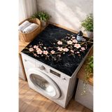 Getcarpet Çamaşır Makinesi ve Kurutma Makinesi Örtüsü Kaymaz Yıkanabilir Makine Üstü Koruma Pedi Dekoratif Mat