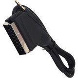 Getiriyor Scart Kablo 1 m Uzun AV Kablo 3.5 mm / Jack Siyah Renk Kaliteli Bağlantı