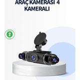 Getittir 4 Kameralı Araç Içi Kamera 1080P Gps Takip Wifi Gece Görüşlü - Lisinya