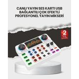 Getittir Çok Efektli Canlı Yayın Ses Mikseri USB ve Kablosuz Uyumlu - Lisinya
