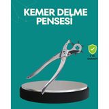 Getittir Deri Delme Pensesi 6 Uçlu Ayarlanabilir Kemer Delme Aleti Profesyonel Kullanım - Lisinya