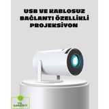 Getittir Kablosuz Bağlantılı Full Hd Ev Sinema Projeksiyonu 160 Ansı Lümen - Lisinya