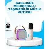 Getittir Karaoke Mikrofon Hoparlör Seti Bluetooth Kablosuz Taşınabilir - Lisinya