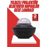 Getittir Masa ve Gece Lambası Renkli Projektör Işıklı Disko Topu Bluetooth Hoparlör - Lisinya