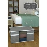 Getittir Mega Boy Pencereli Hurç Çok Amaçlı Düzenleyici Saklama Kutusu 40X40X75 cm 0256 ( Lisinya )