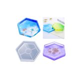Getshop Alışveriş Pazarı Epoksi Beton Altıgen Saksı Bardak Altlığı Silikon Kalıbı GT-9367