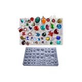 Getshop Alışveriş Pazarı Epoksi Çoklu Kolye Takı Dikdörtgen Silikon Kalıbı GT-9024