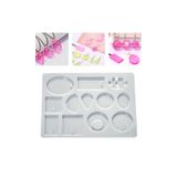 Getshop Epoksi Puzzle Yapboz Kolye Silikon Kalıbı
