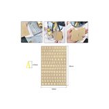 Getshopmini Epoksi Harf Sticker Çıkartmalı Sticker Harf Gold 45mm