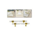 Getshopmini Epoksi Tepsi Kulp Şeffaf Cam Kulp Gold