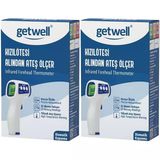 Getwell Ateş Ölçer Kızıl Ötesi Alından - Temassız - Uzaktan (Yetişkin & Bebek & Çocuk) (2 Li Set)