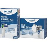 Getwell (Avantaj Pk 1) Ateş Ölçer Kızıl Ötesi Alından - Temassız / Mesh Nebulizatör Şarjlı - Mavi