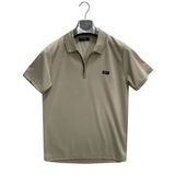 Gewer 6818 Fermuarlı Yakalı Slim Fit Kısa Kol Erkek Tişört