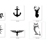 Geyik Boğa Spray Tattoo Geçici Siyah Sprey Dövme Seti
