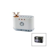 Geyik Figürlü 700Ml Sese Duyarlı Usb Şarjlı - Renkli Ledli Işık Hava Nemlendirici Buhar Makine - Koku Giderici 4.5W (5433)
