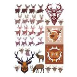 Geyik Sticker Set-1 25 Parça Telefon, Tablet, Defter, Laptop Sticker