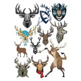 Geyik Sticker Set-2 11 Parça Telefon, Tablet, Defter, Laptop Sticker