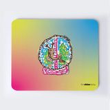 Geyikli Kar Küresi Yılbaşı Mousepad