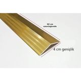 Geylani Yapı Market Alüminyum Kapı Eşik Seviye Profili Kot Farkı Yükseklik Profili Kapı Eşik Çıtası Sarı Renk 90CM - 1 Adet