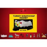 Gez Kazı Magnet Türkiye Haritası - Kazınabilir Harita - Gezkazı - Türkiye Haritası - Magnet - Harita