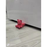 GezegenX Kapı Altı Stoperi / Dekoratif & Kaymaz Taban /ayıcık Figürlü / Kapı Tutacağı/şirin, Işlevsel, Güvenilir ve Estetik - 15/7 cm - Pembe - 1 Adet