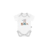 Gezenbebe Hero Bebekler İçin Kısa Kol Body Teddy (Organik) 0-3 Ay
