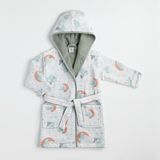 Gezenbebe Hero Müslin & Havlu Bebek Çocuk Bornoz Elephant